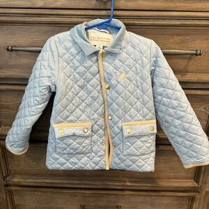 The Beaufort Bonnet Company Light Blue Quilted Caldwell Coat size 4t